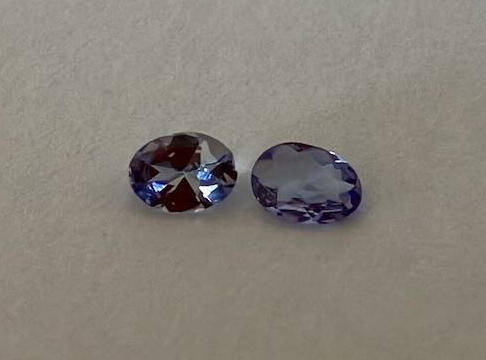 RARE! Pair of Oval Cut Tanzanite Gems from Tanzania. 0.22 (TCW)