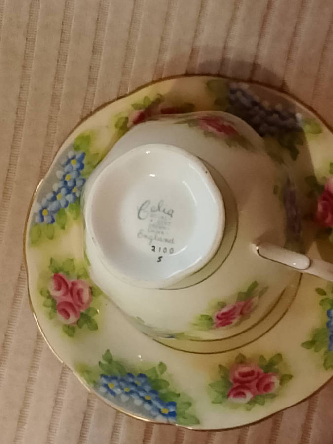 Vintage Celia Fine China Cup and Saucer