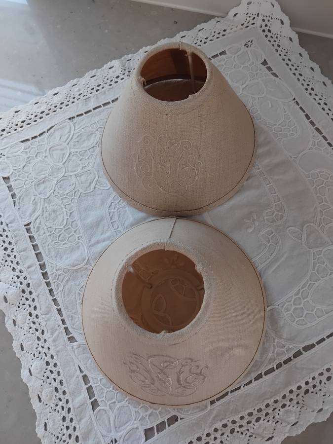 1980s Biggie Best lamp shades.