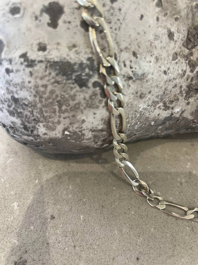 Figaro chain 925 Sterling Silver made in Italy!! 4.7mm - 14.91grams