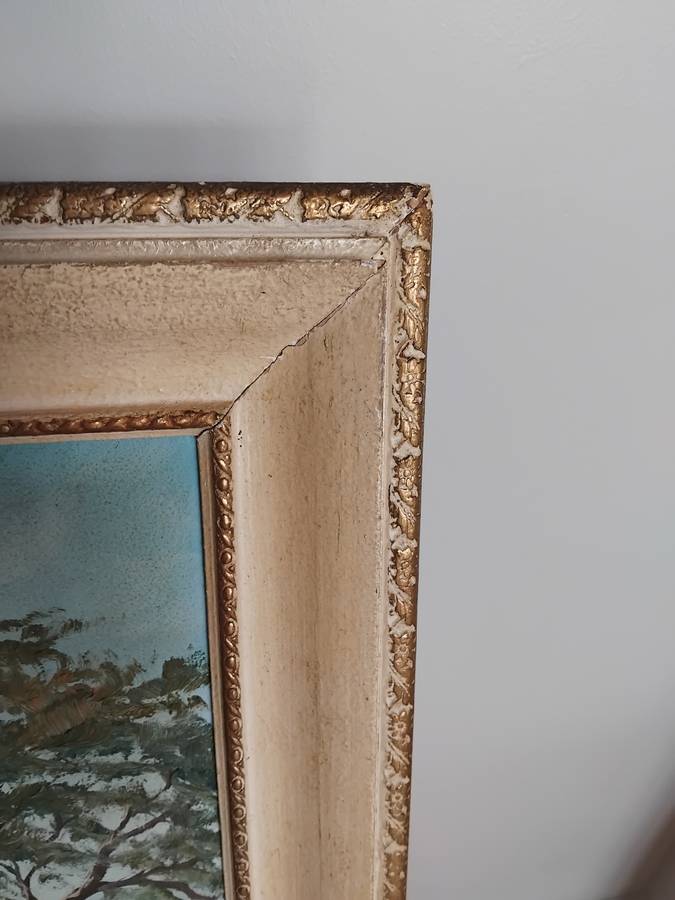 Paul Potgieter (South Africa, 1917 - 1994) original landscape oil on board vintage painting