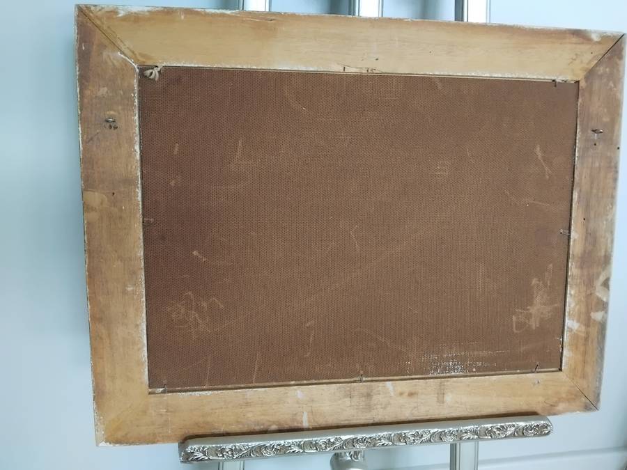 Paul Potgieter (South Africa, 1917 - 1994) original landscape oil on board vintage painting