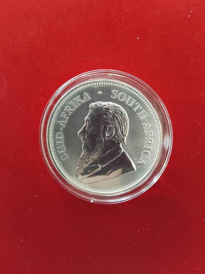 2017 Pure Silver One Ounce Krugerrand 50th Anniversary with COA