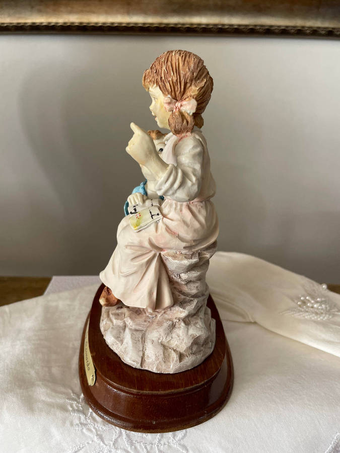 Story Time by Leonardo signed On Plinth from the "Bedtime series"