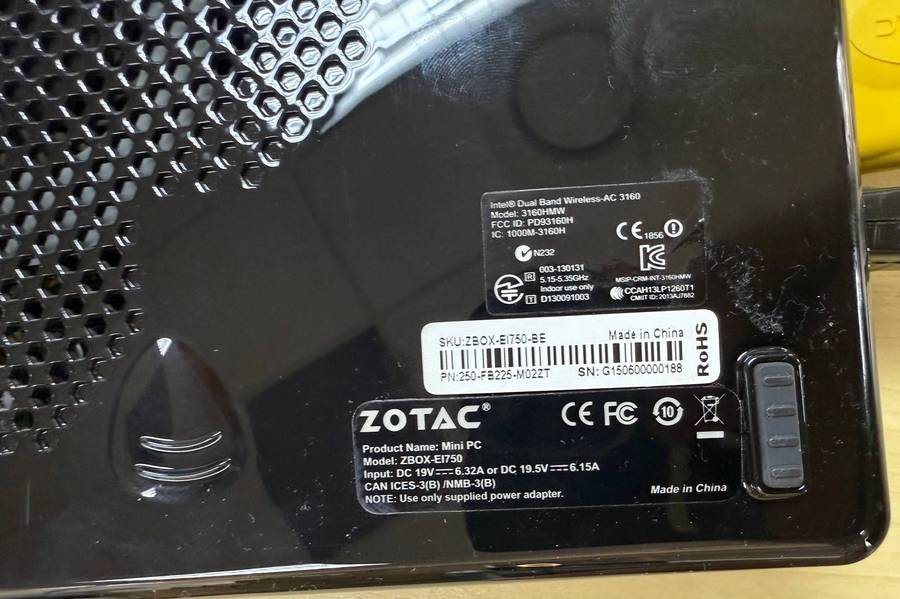 ZOTAC Mini PC EI750 Intel Core i7-4770R quad core 3.2GHz