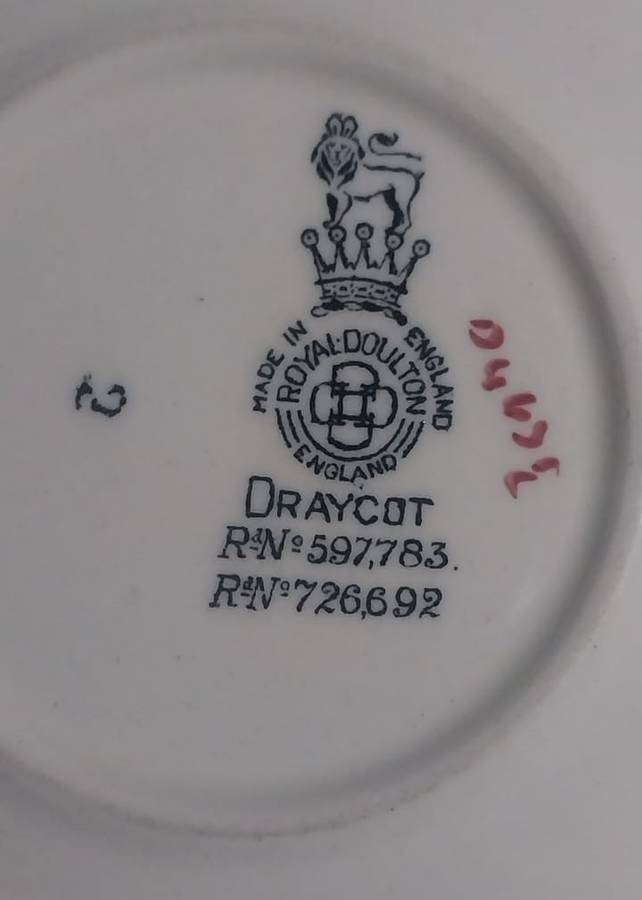 Royal Doulton "Draycot" trio - as illustrated.