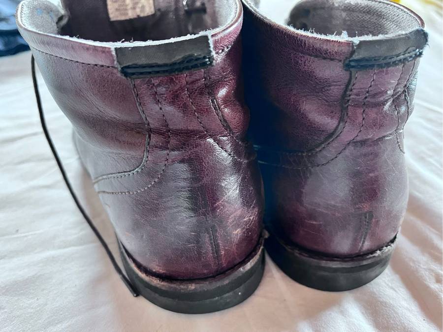 100% leather Rockfort boots mens (size 10, brown)