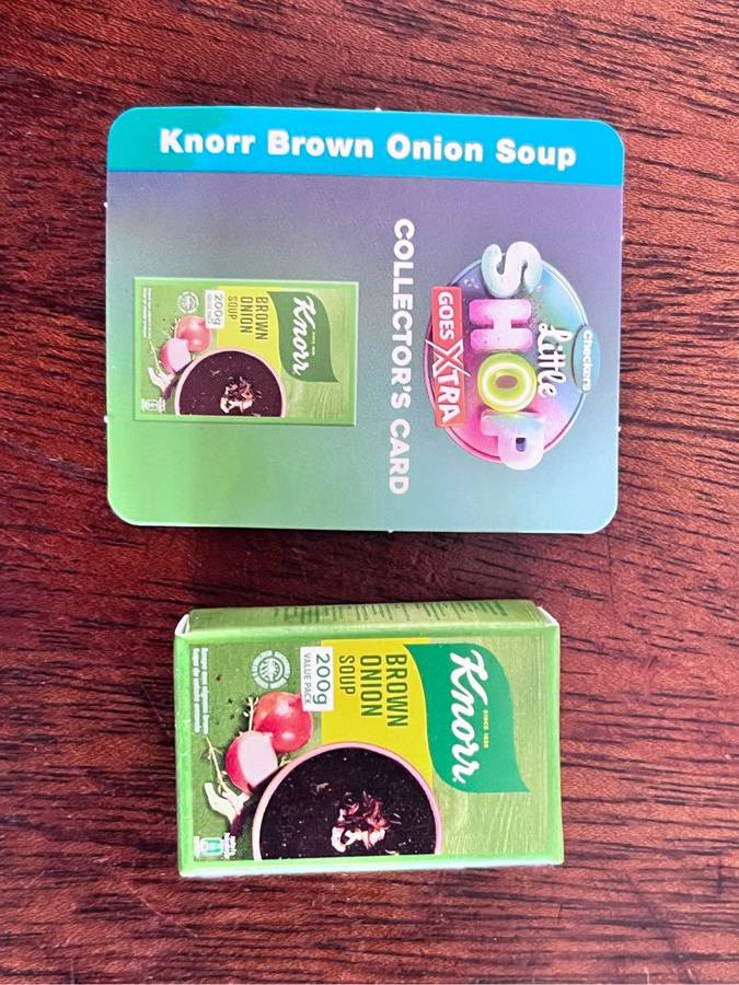 Little Shop Checkers Knorr brown onion soup