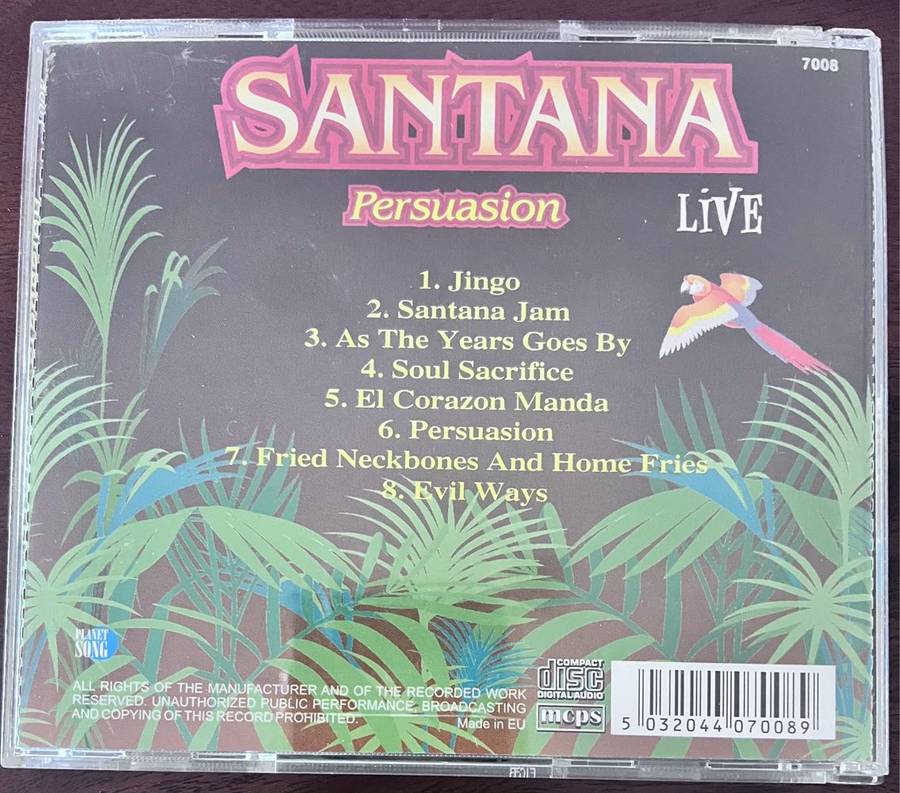Santana - Persuasion Live (CD code 7008)