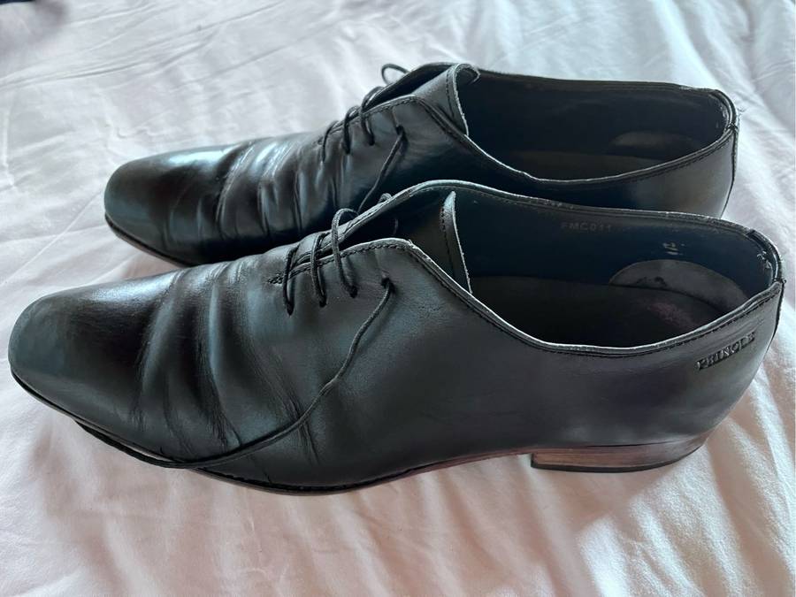 100% leather Pringle mens shoes (10, black)