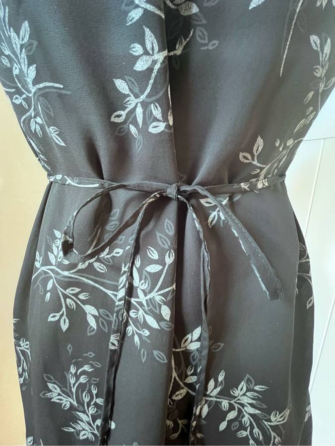 Black chiffon cocktail dress (S)