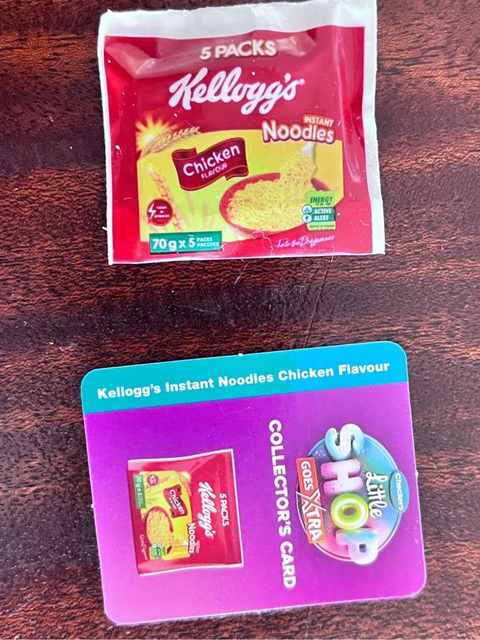 Little Shop Checkers Kelloggs instant noodles