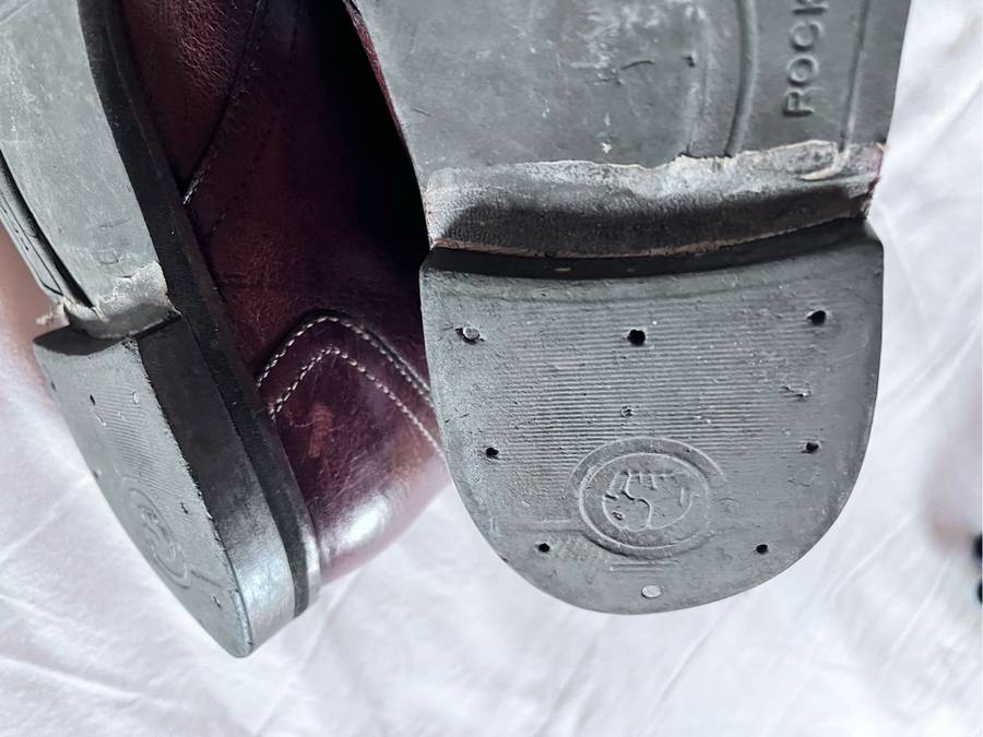 100% leather Rockfort boots mens (size 10, brown)