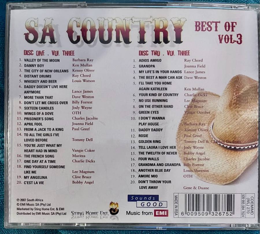 SA Country Volume 3  - CDEMIMD(WL)270