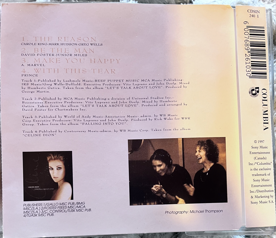 Celine Dion - The Reason CDSIN 240 I