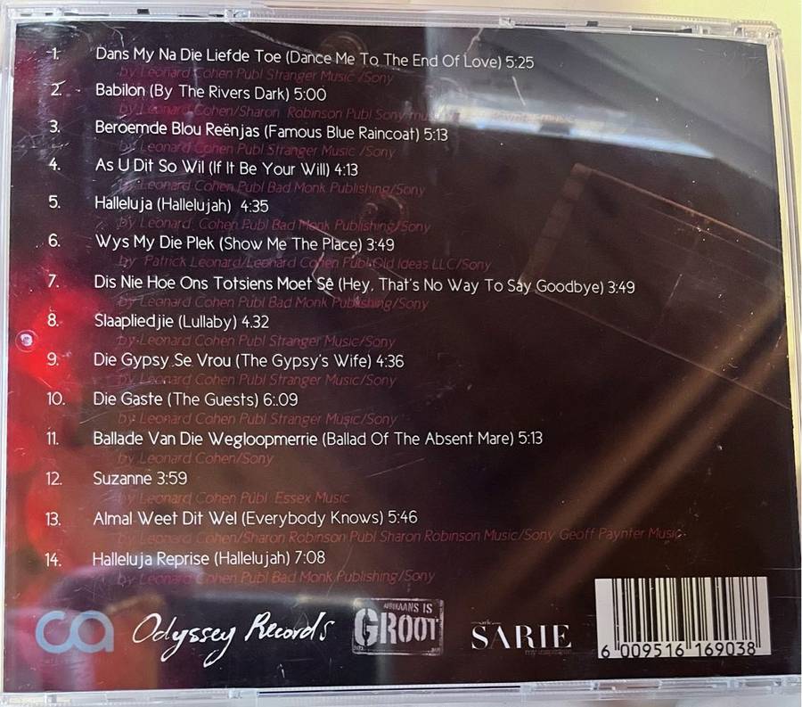 Leonard Cohen in Afri-Kaans Koos van der Merwe ODY038