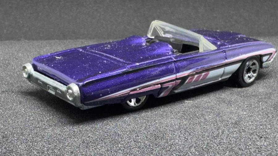 63 T-Bird (loose) - 2013 Hot Wheels Mystery Models Series 2 #19/24 (Foil Packs)