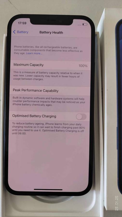 Apple iPhone 12 Blue 64GB stunning condition with 100% battery health (Pre Owned)