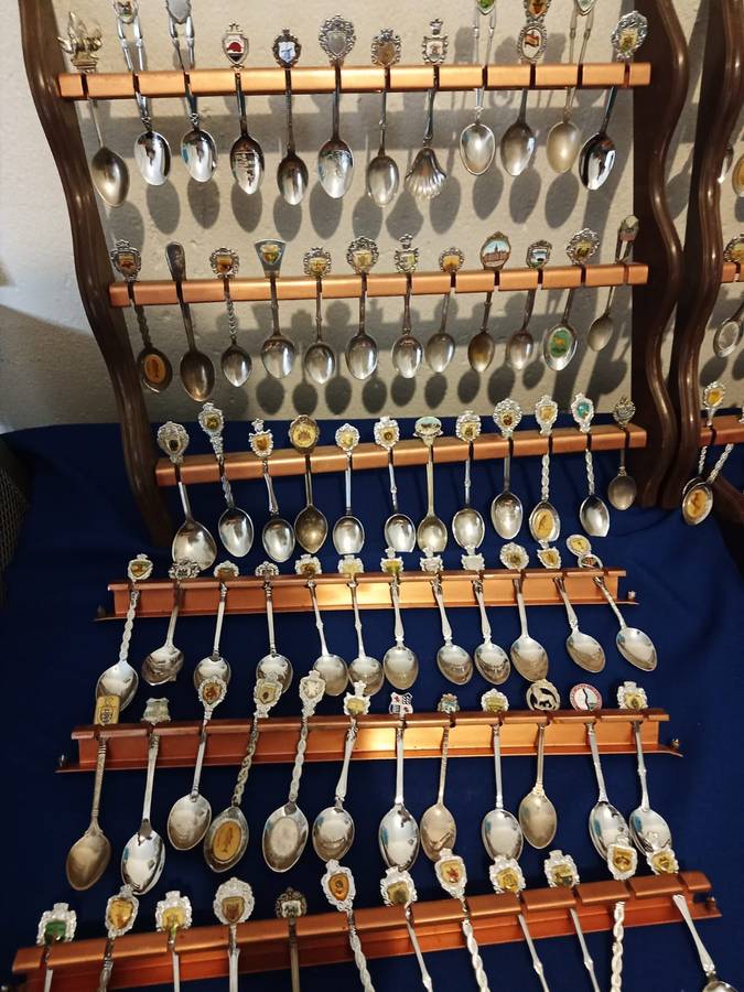 144 Vintage Souvenir Spoons  Collectible as a lot