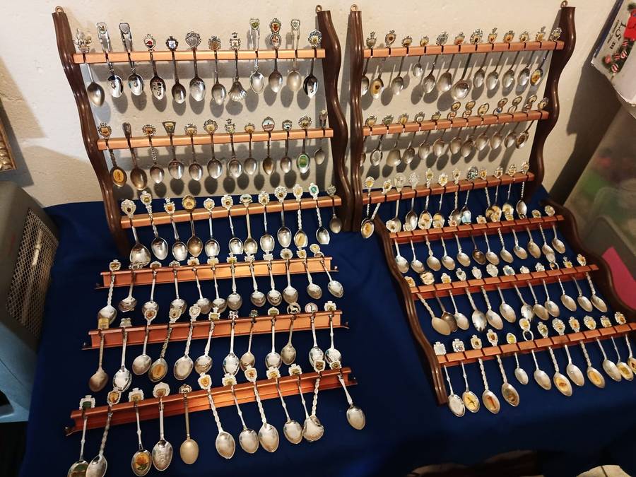 144 Vintage Souvenir Spoons  Collectible as a lot