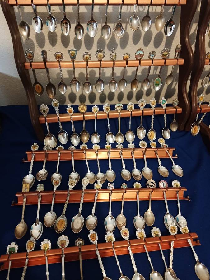 144 Vintage Souvenir Spoons  Collectible as a lot