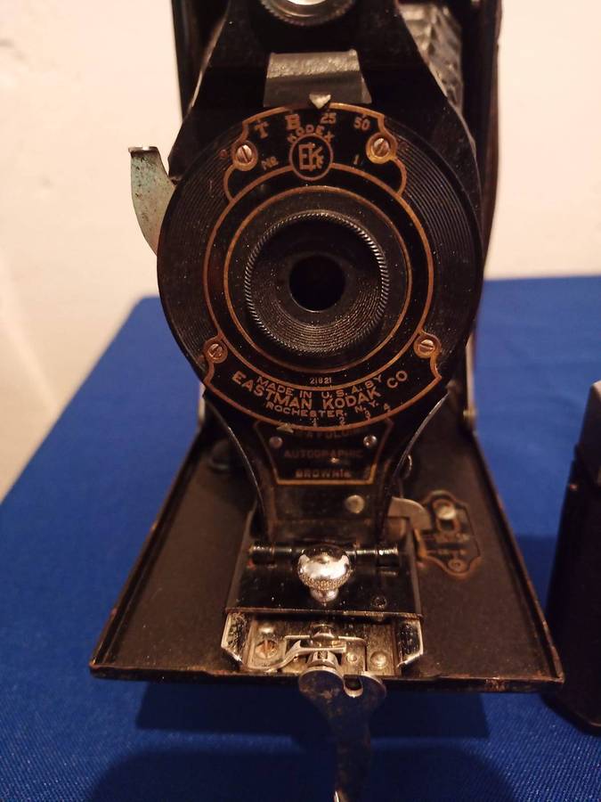 Old Vintage Folding Camera and Old Zeiss Ikon plus Kowa 3.5/150 Six Lens All for one bid