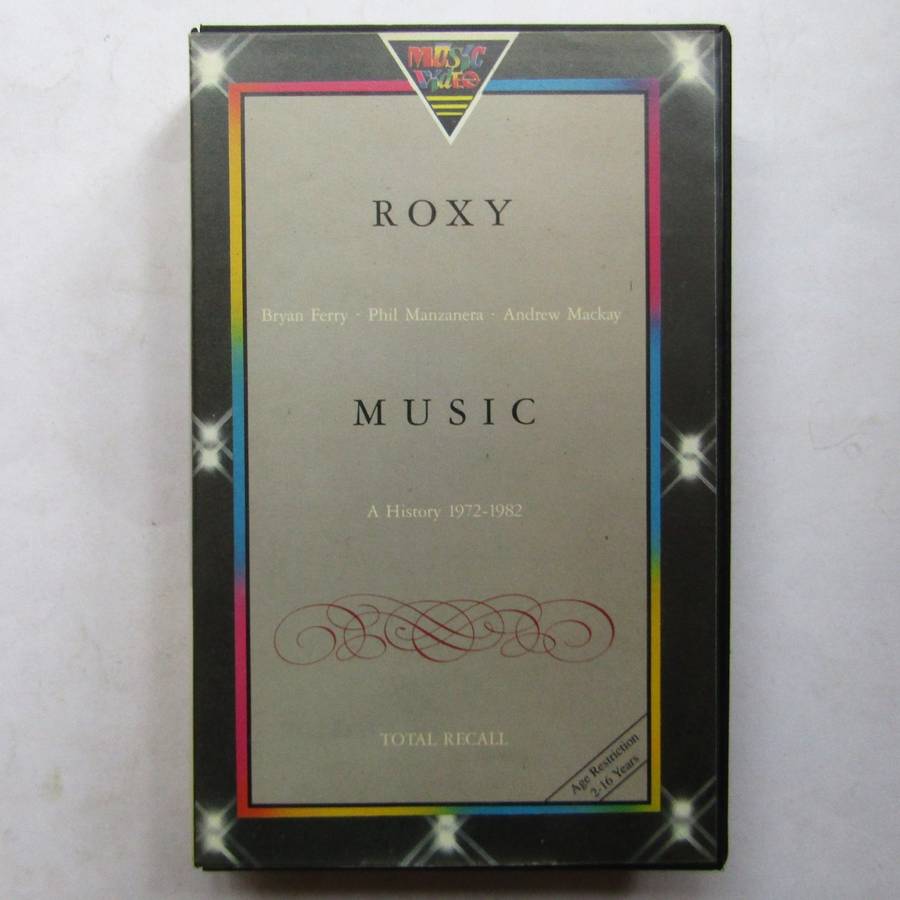 Roxy Music - Total Recall - VHS Video Tape (1990)