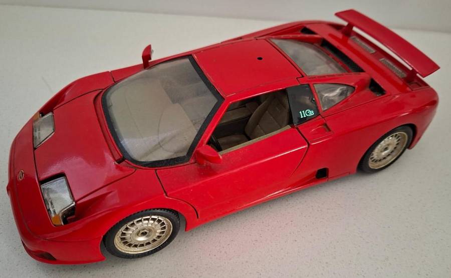 Old Bburago Bugatti 1:18 Scale Diecast Car - Made in Italy