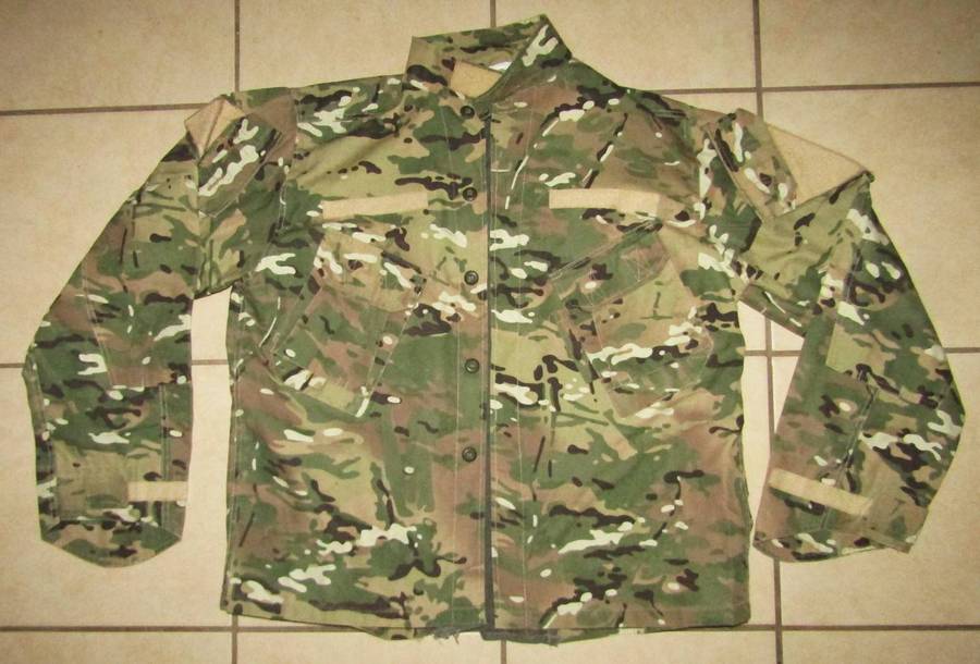Old Military Camo Combat Jacket and Trousers