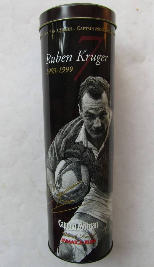 Ruben Kruger Captain Morgan Collectors Rugby Tin