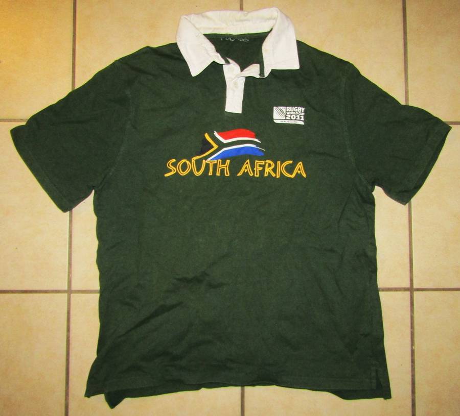 2011 World Cup South Africa Rugby Jersey - XL Size