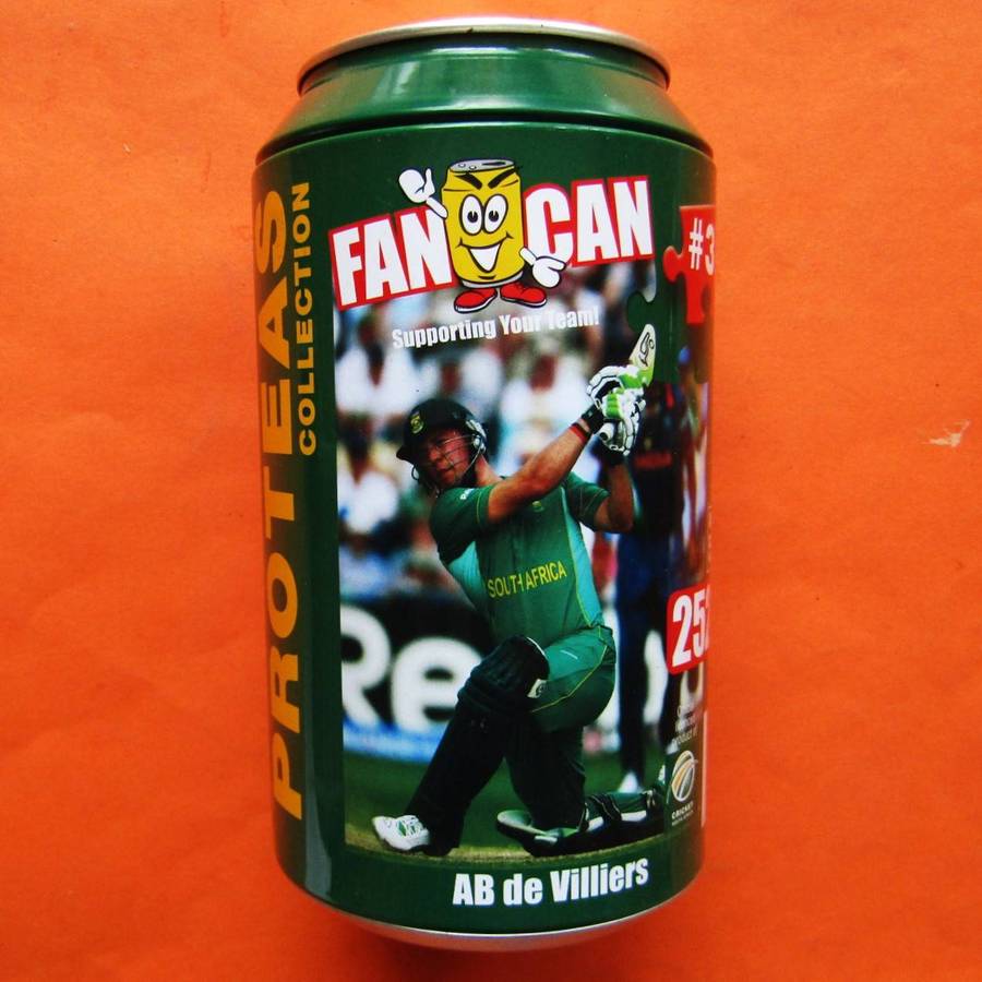 Old AB de Villiers SA Cricket Fan Can