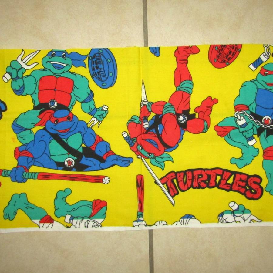 Old Teenage Mutant Ninja Turtles Piece of Fabric
