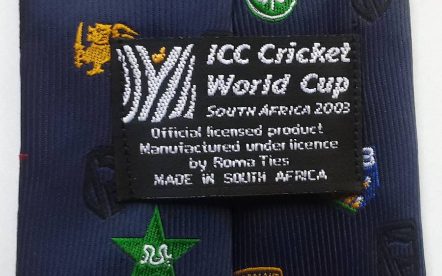 2003 ICC Cricket World Cup Neck Tie