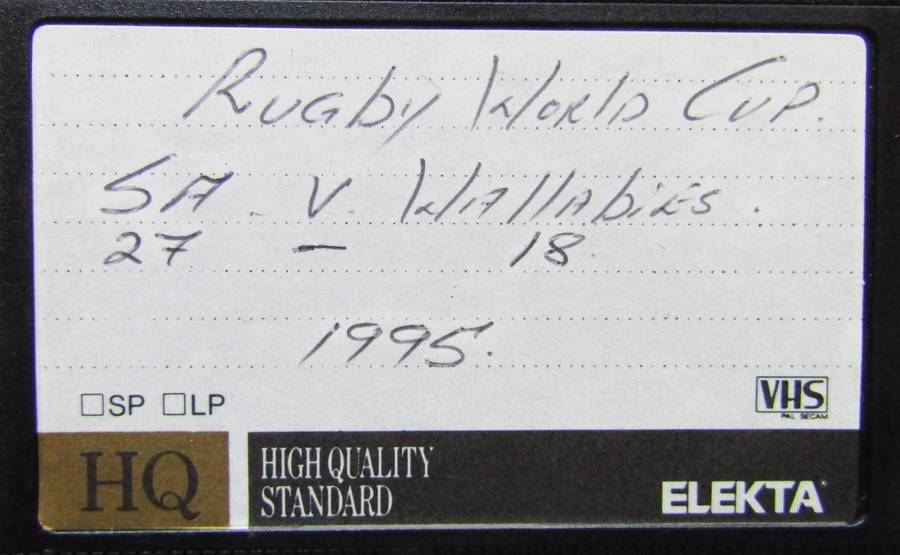 1995 Rugby World Cup - VHS Video Tape