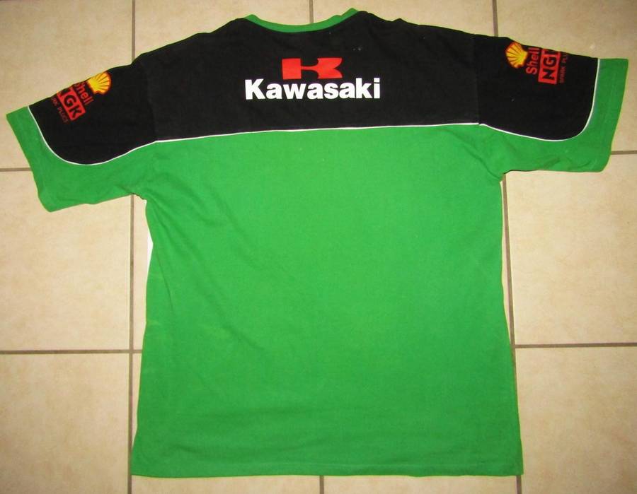 Old Kawasaki Motorbike Racing Shirt - Size 3XL