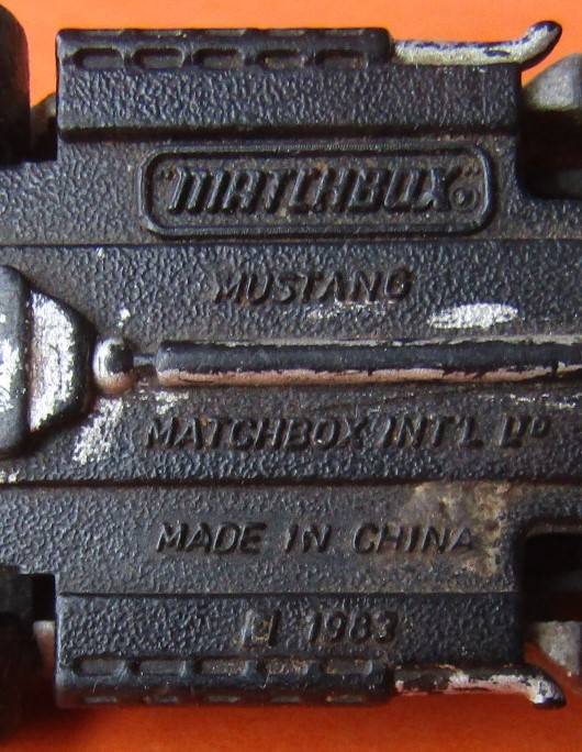 1983 Matchbox Mustang Car