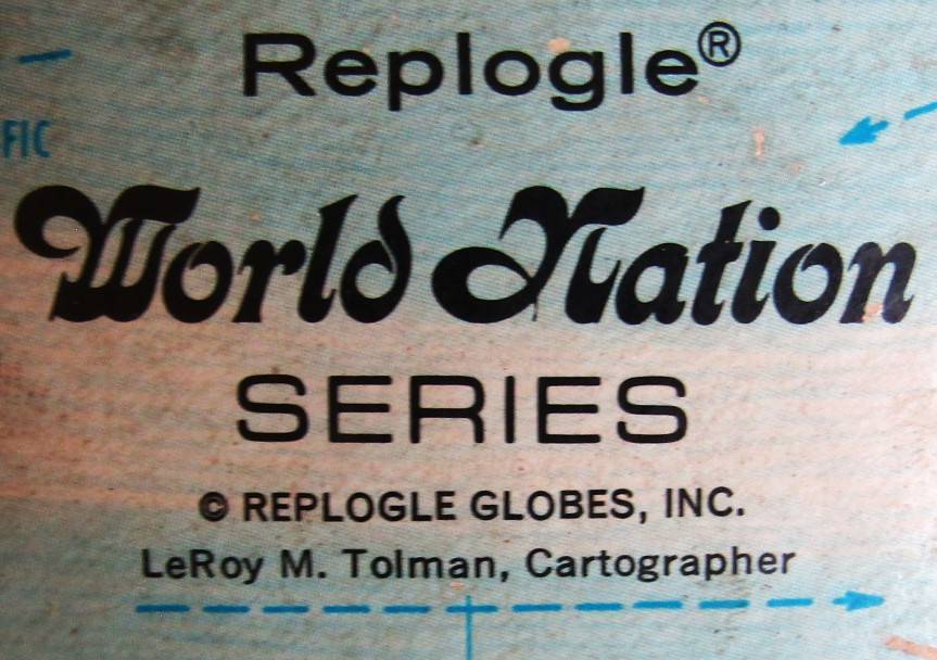 Old Made in USA Replogle World Nation Series 12 Inch Globe