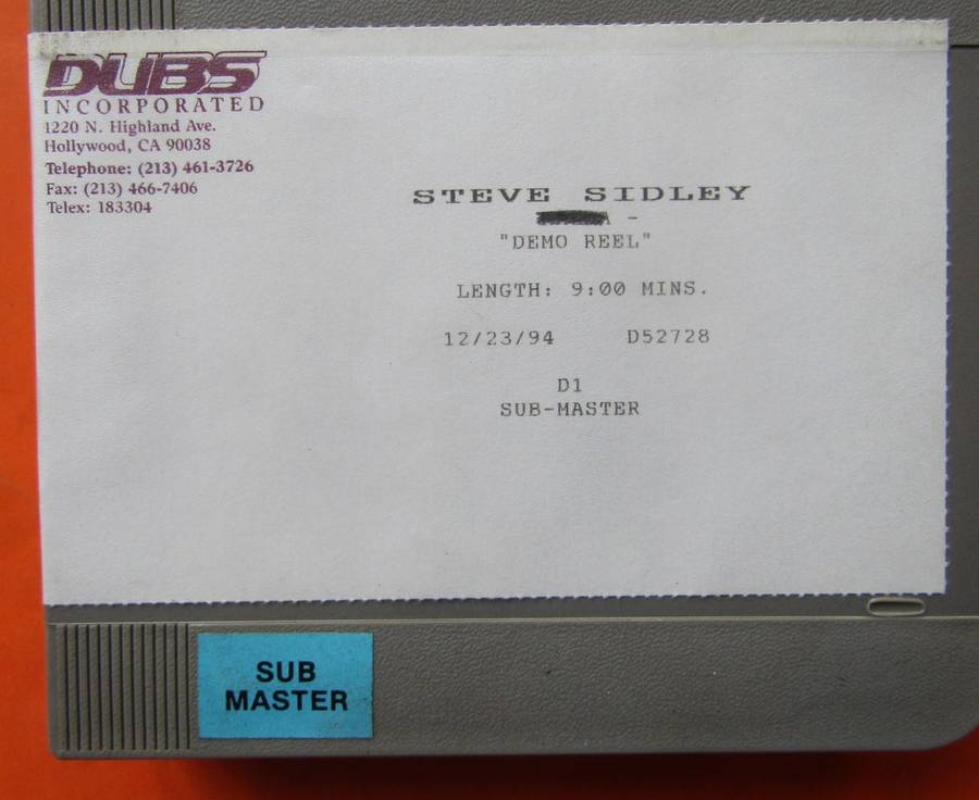 Large Sony D1M-12 19mm Video Cassette