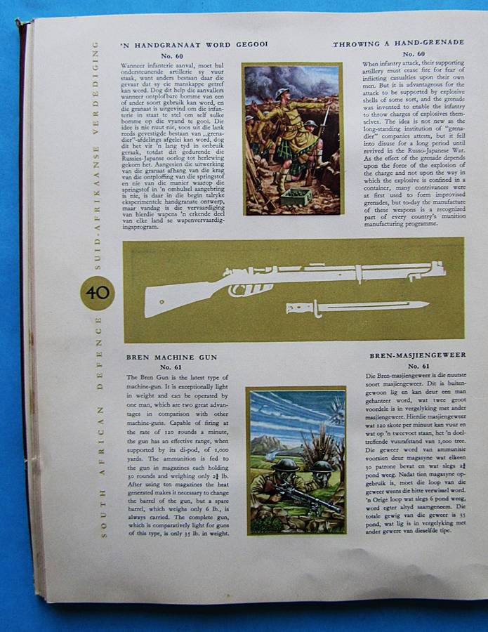 Vintage South African Defence Tobacco Card Album