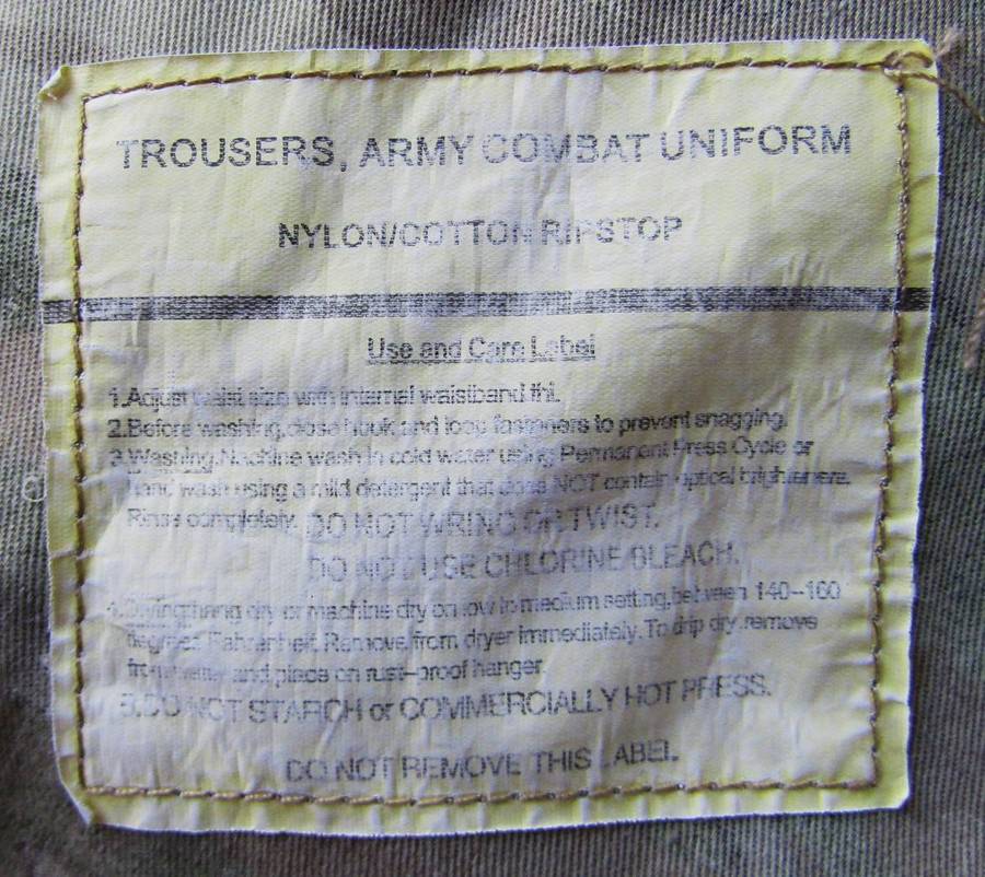Old Military Camo Combat Jacket and Trousers