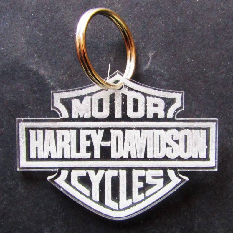 Old Harley Davidson Motorcycles Keyring