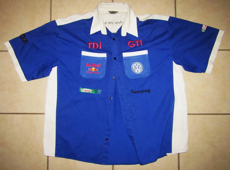 Old Red Bull Volkswagen Motors Shirt - Size 4XL