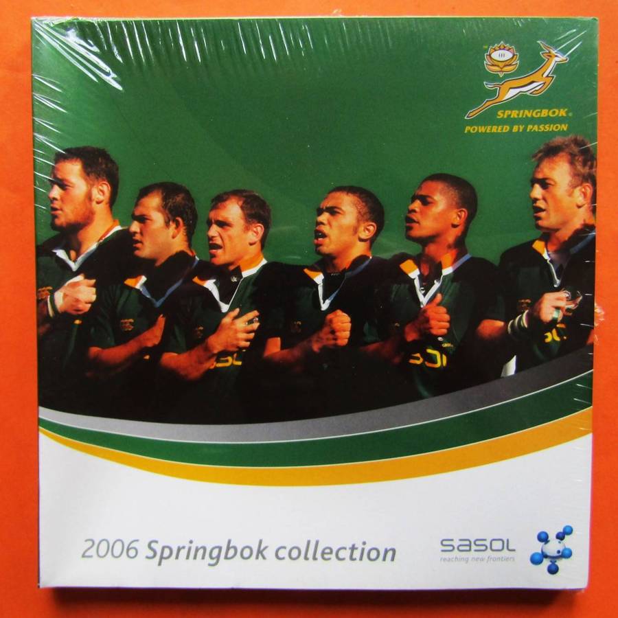 2006 Springbok Rugby Pin Badge Collection Album