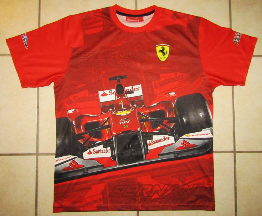 Cool Fernando Alonso Ferrari Shirt - Large Size