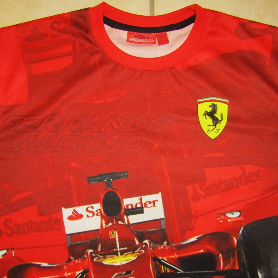 Cool Fernando Alonso Ferrari Shirt - Large Size