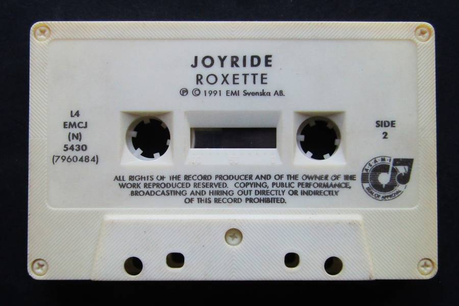 Roxette - Joyride - Cassette Tape (1991)