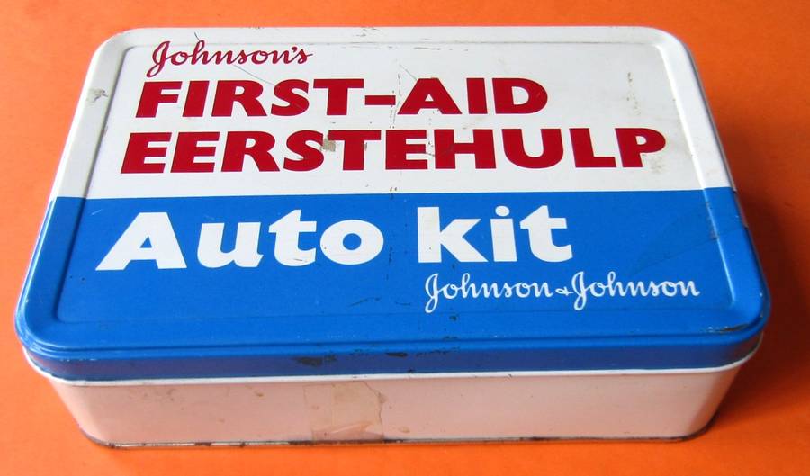 Old Johnson's Automobile First Aid Kit Tin