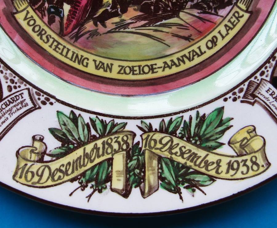 1938 Voortrekker Eeufees - Royal Doulton Color Display Plate