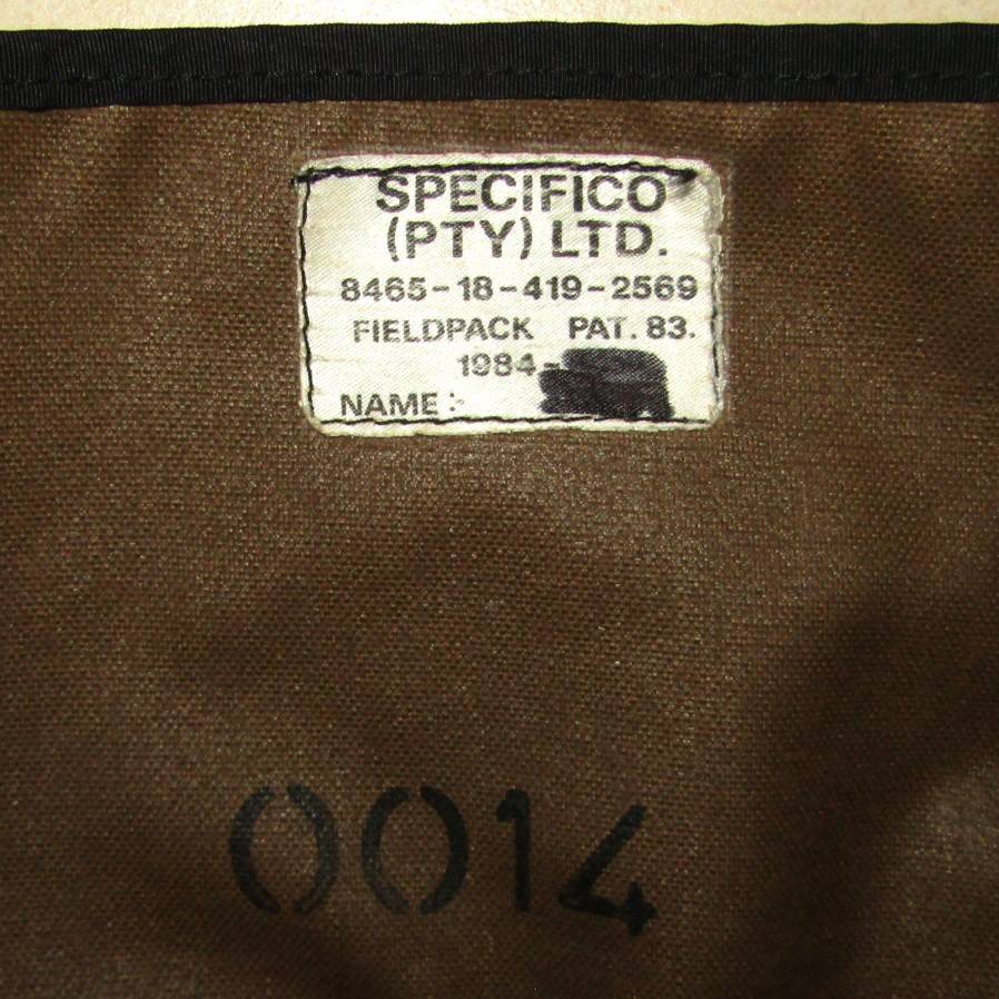 1984 SADF Pattern 83 Field Pack